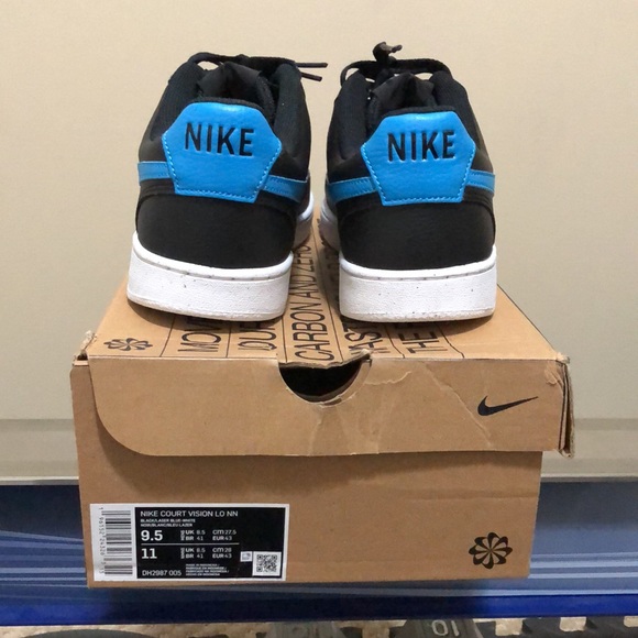 Nike Court Vision Low Black Laser Blue. - Picture 3 of 6